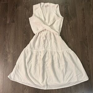 White Calvin Klein midi Dress